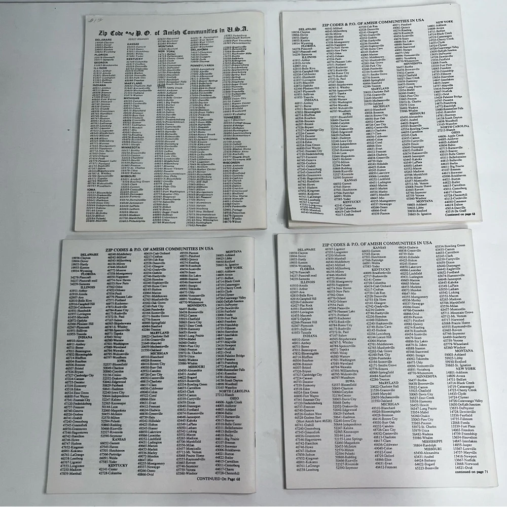 1990 1999 2000 2001 NEW AMERICAN ALMANAC‎ Ben Raber  Baltic Ohio Amish English